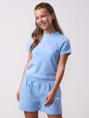 Gym King Blue Script Jersey Fitted T-Shirt - Image 2 of 4