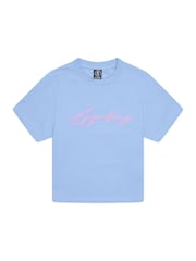 Gym King Blue Script Jersey Fitted T-Shirt - Image 3 of 4