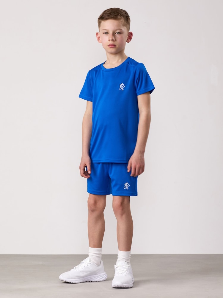 Gym King Blue Lightweight Poly T-Shirt - Image 1 of 4