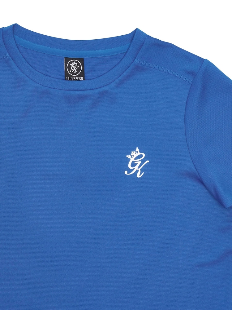 Gym King Blue Lightweight Poly T-Shirt - Image 4 of 4