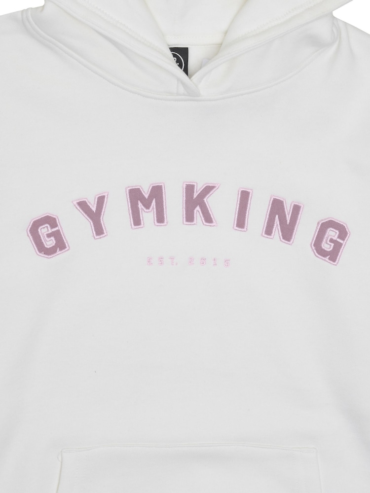 Gym King White Shadow Hoodie - Image 4 of 4