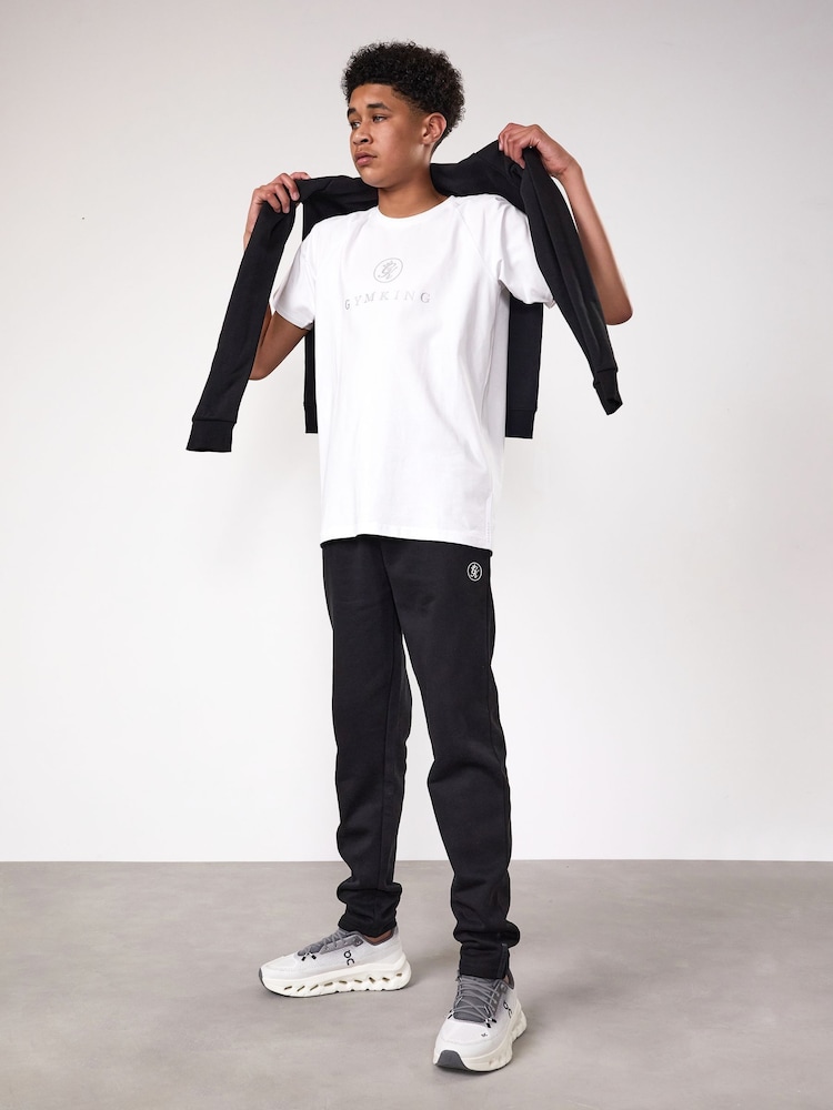 Gym King White Pro T-Shirt - Image 2 of 4