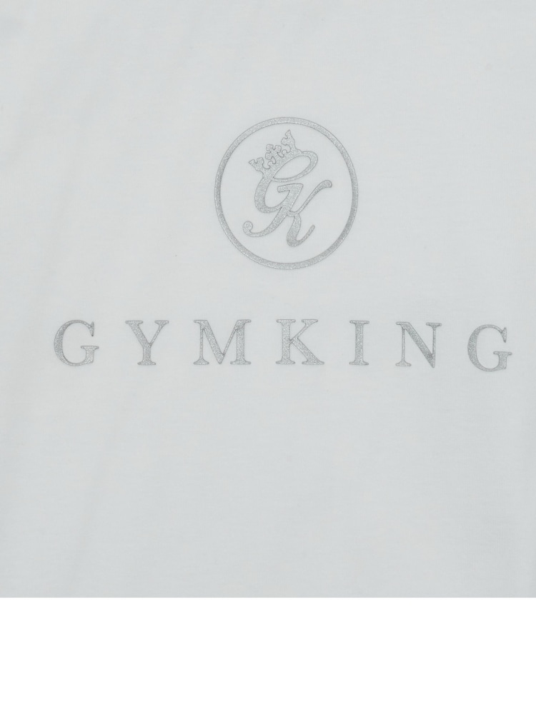 Gym King White Pro T-Shirt - Image 4 of 4