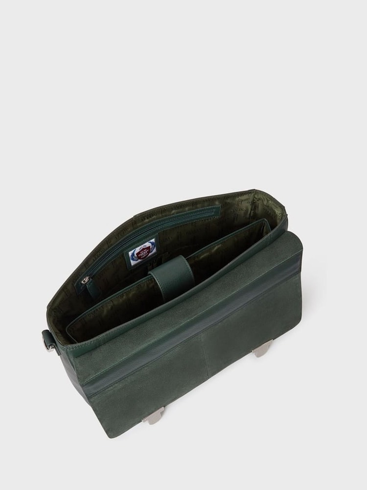 Osprey London Green The Forest Leather Briefcase - Image 5 of 5