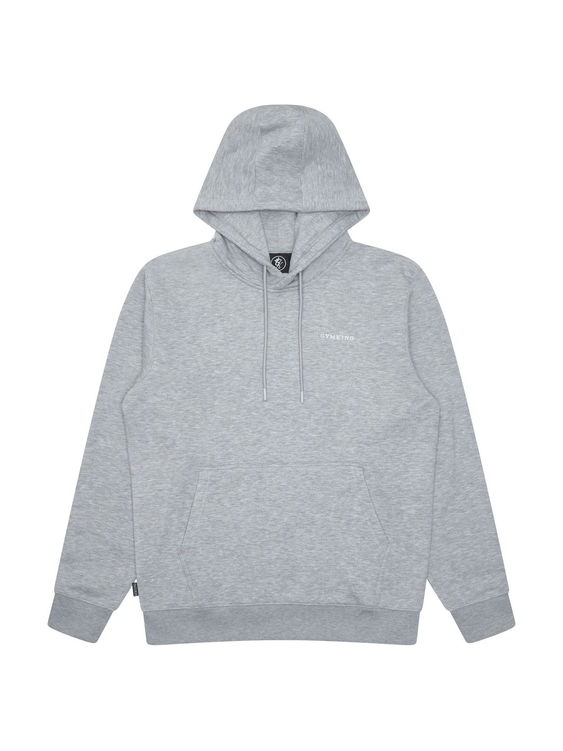 Buy Gym King Grey Marl Linear Fundamental Hoodie from Next Canada
