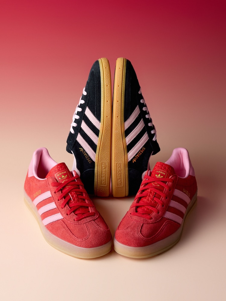 adidas Originals Red Gazelle Indoor Trainers - Image 8 of 8 adidas Originals Red Gazelle Indoor Trainers - Image 8 of 8