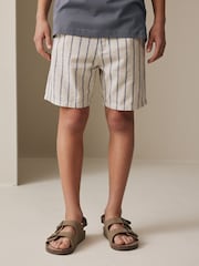 Ecru White Regular Fit Chino Linen Shorts (3-16yrs) - Image 1 of 8