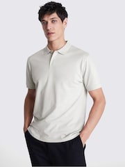 Ivory Pique Polo Shirt - Image 1 of 4