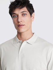 Ivory Pique Polo Shirt - Image 3 of 4