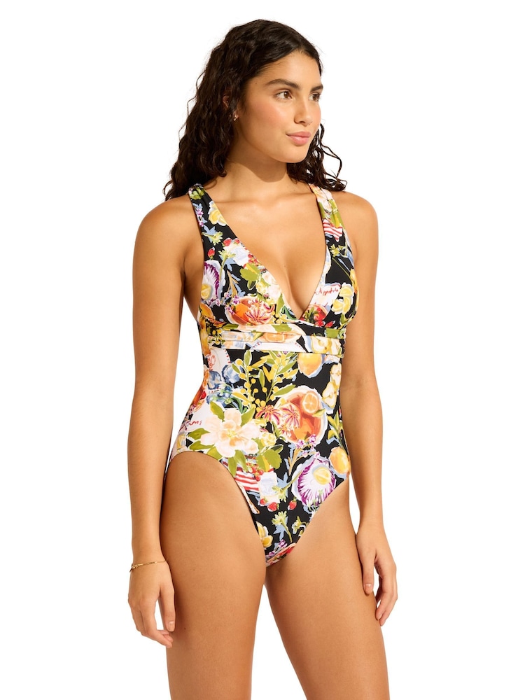 Riviera Coast Cross Back One Piece SwimSuit - Image 2 of 4