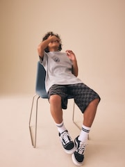 Grey Check Jort Shorts (3-16yrs) - Image 3 of 7