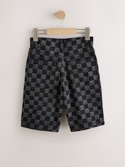 Grey Check Jort Shorts (3-16yrs) - Image 5 of 7