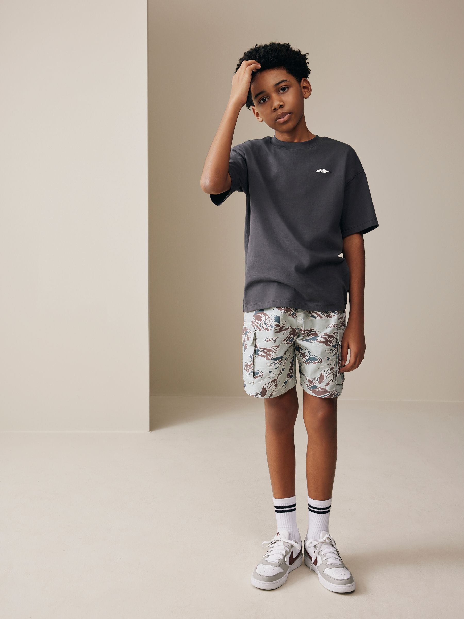 Buy Khaki Camo Cargo Shorts (3-16yrs) from Next USA