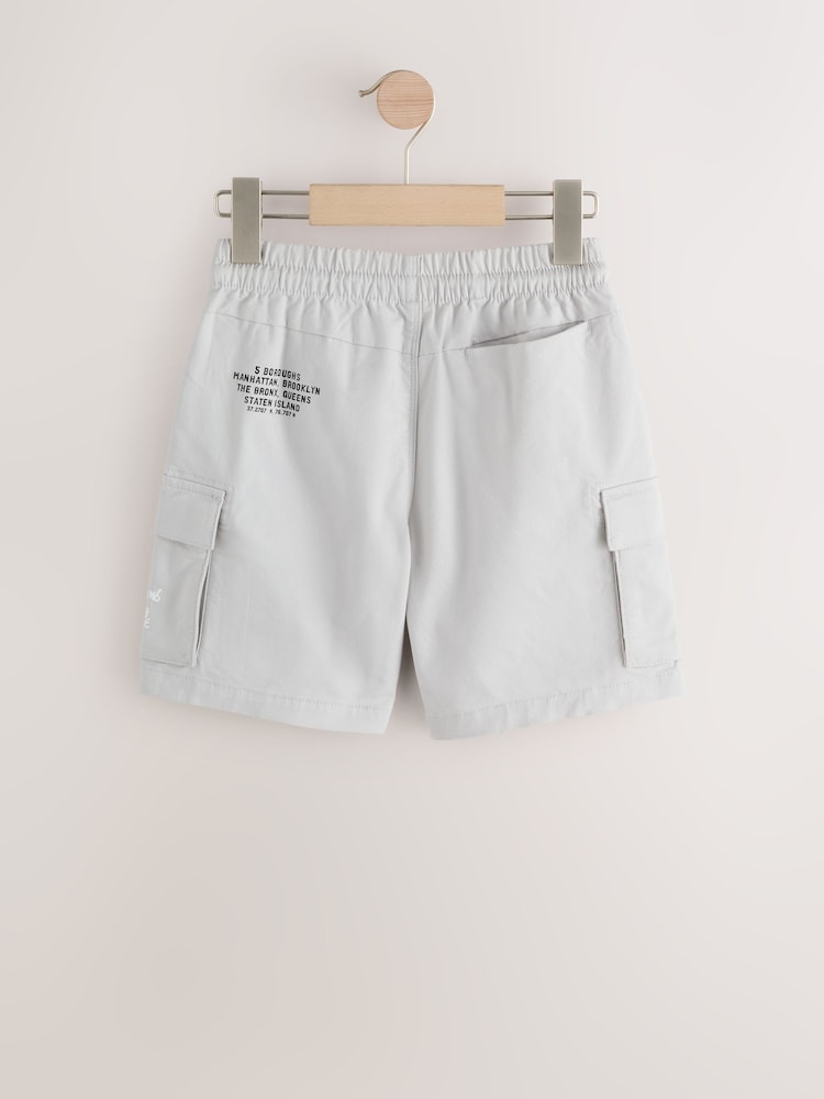 رمادي - شورت كارجو مريح (3-16 سنة) - صورة 2 من 5