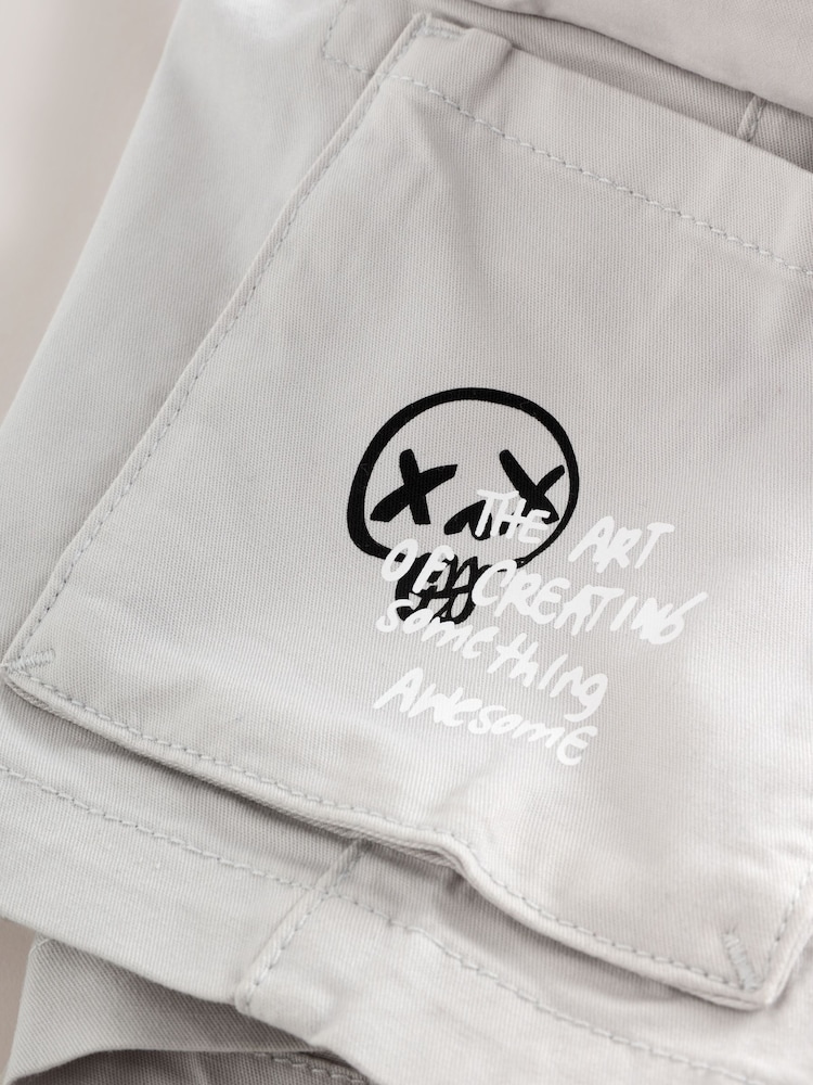 Kijivu - Shorts za Mizigo (miaka 3-16 ) - Picha 9 kati ya 9