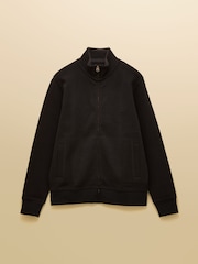 Joules Black French Rib Full Zip Up Sweatshirt - Image 11 of 11