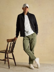 Joules Black French Rib Full Zip Up Sweatshirt - Image 3 of 11