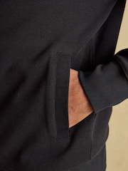 Joules Black French Rib Full Zip Up Sweatshirt - Image 7 of 11