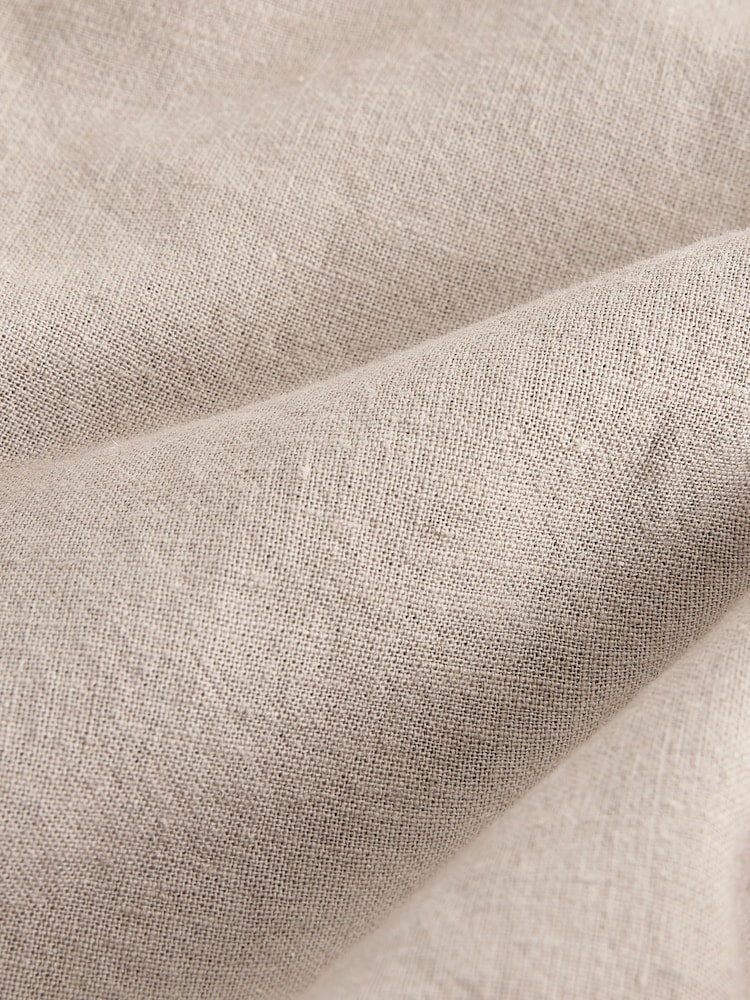 Taupe Linen Blend Pull on Shorts (3-16yrs) - Image 4 of 4