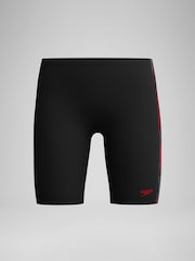 Speedo Black Placement Jammer  Swim Shorts - Image 1 of 6