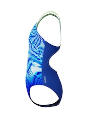 Speedo Blue Print Splashback One Piece Swimsuit - Image 7 of 8