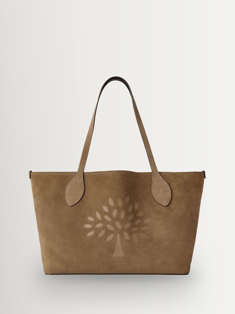 Mulberry Salcombe Sand Suede Salcombe Tote Bag - Image 1 of 6 Mulberry Salcombe Sand Suede Salcombe Tote Bag - Image 1 of 6