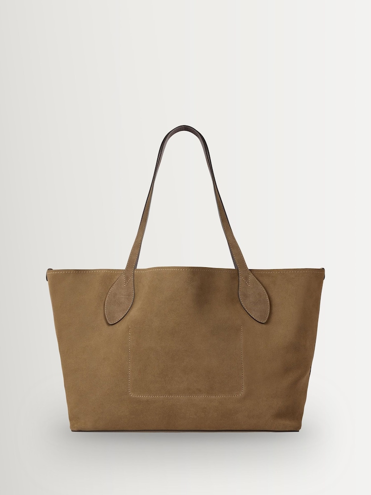 Mulberry Salcombe Sand Suede Salcombe Tote Bag - Image 2 of 6 Mulberry Salcombe Sand Suede Salcombe Tote Bag - Image 2 of 6