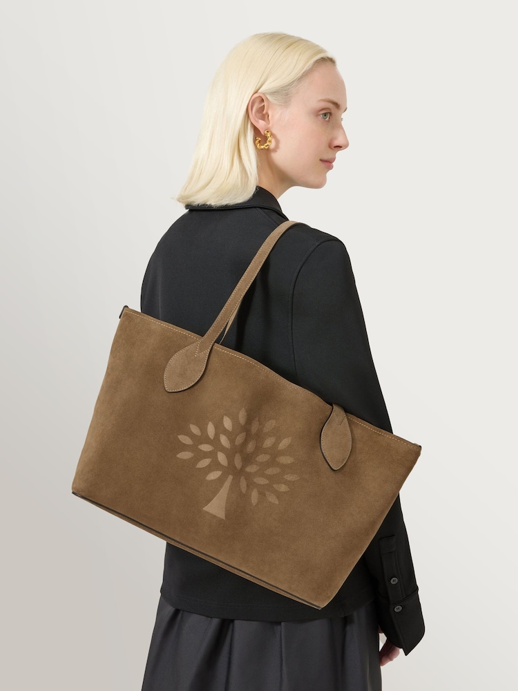 Mulberry Salcombe Sand Suede Salcombe Tote Bag - Image 6 of 6 Mulberry Salcombe Sand Suede Salcombe Tote Bag - Image 6 of 6