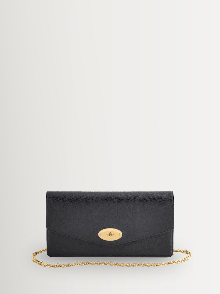 Mulberry Black/Gold Darley Clutch Bag - Image 1 of 1 Mulberry Black/Gold Darley Clutch Bag - Image 1 of 1