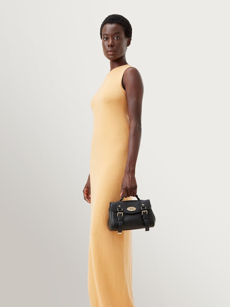 Mulberry Black/Gold Mini Alexa Heavy Grain Bright Bag - Image 6 of 6 Mulberry Black/Gold Mini Alexa Heavy Grain Bright Bag - Image 6 of 6