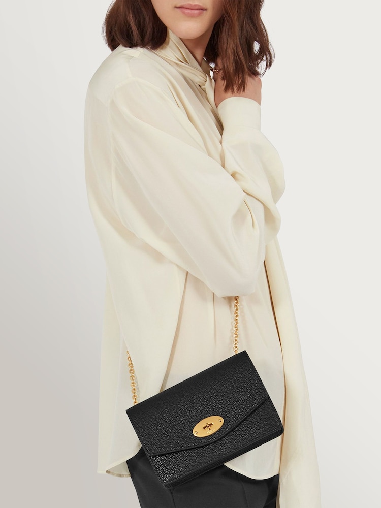 Mulberry Black/Gold Small Darley Classic Grain Bag - Image 2 of 5 Mulberry Black/Gold Small Darley Classic Grain Bag - Image 2 of 5