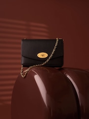 Mulberry Black/Gold Small Darley Classic Grain Bag - Image 6 of 8
