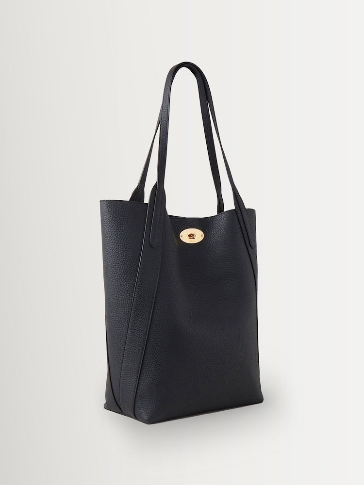 Mulberry Black North South Bayswater Heavy Grain Tote Bag - Image 6 of 6
