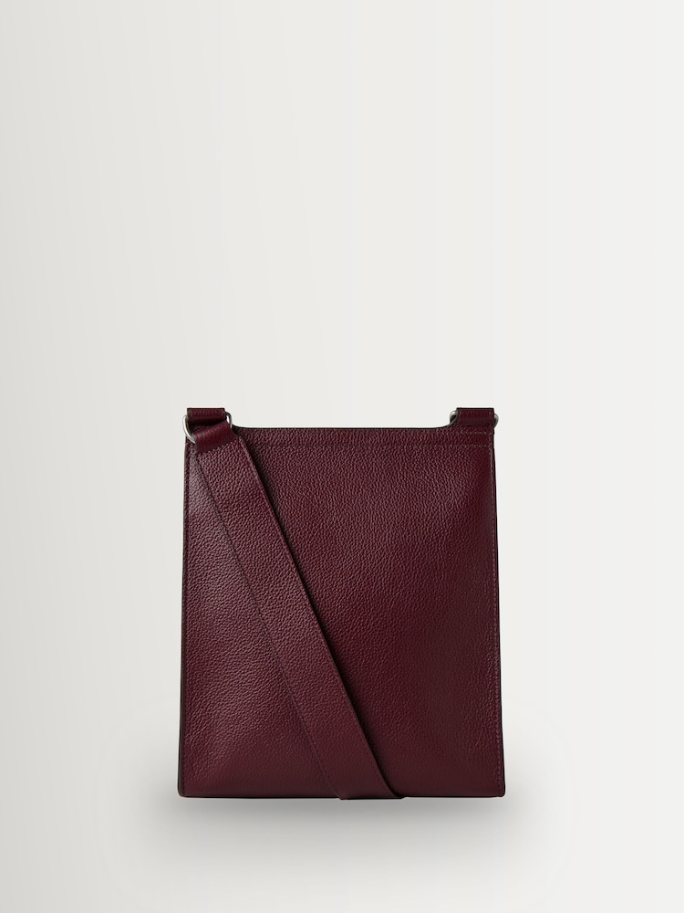 Mulberry Black Cherry Small Antony Leather Strap Bag - Image 2 of 6