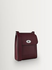 Mulberry Black Cherry Small Antony Leather Strap Bag - Image 3 of 6