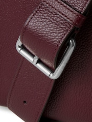 Mulberry Black Cherry Small Antony Leather Strap Bag - Image 4 of 6