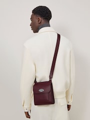 Mulberry Black Cherry Small Antony Leather Strap Bag - Image 6 of 6