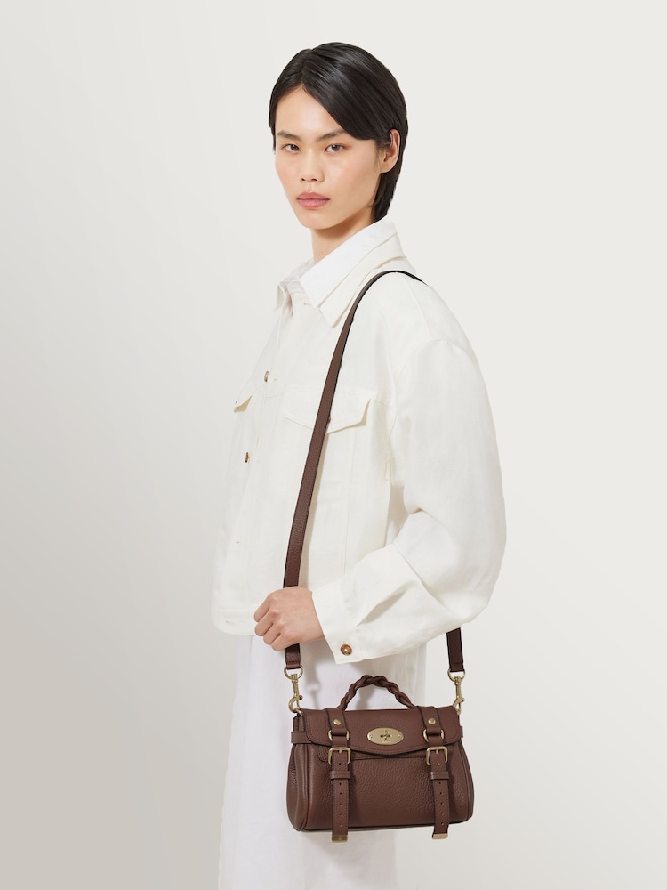 Mulberry Bright Oak Mini Alexa Heavy Grain Bright Bag - Image 6 of 6 Mulberry Bright Oak Mini Alexa Heavy Grain Bright Bag - Image 6 of 6