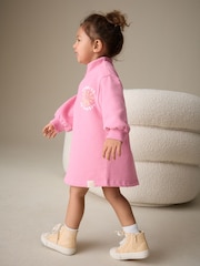 Pink Quarter Zip Sweat Dress (3mths-7yrs) - Image 3 of 10