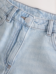 Light Blue Regular Length Relaxed Denim Shorts (3-16yrs) - Image 8 of 10