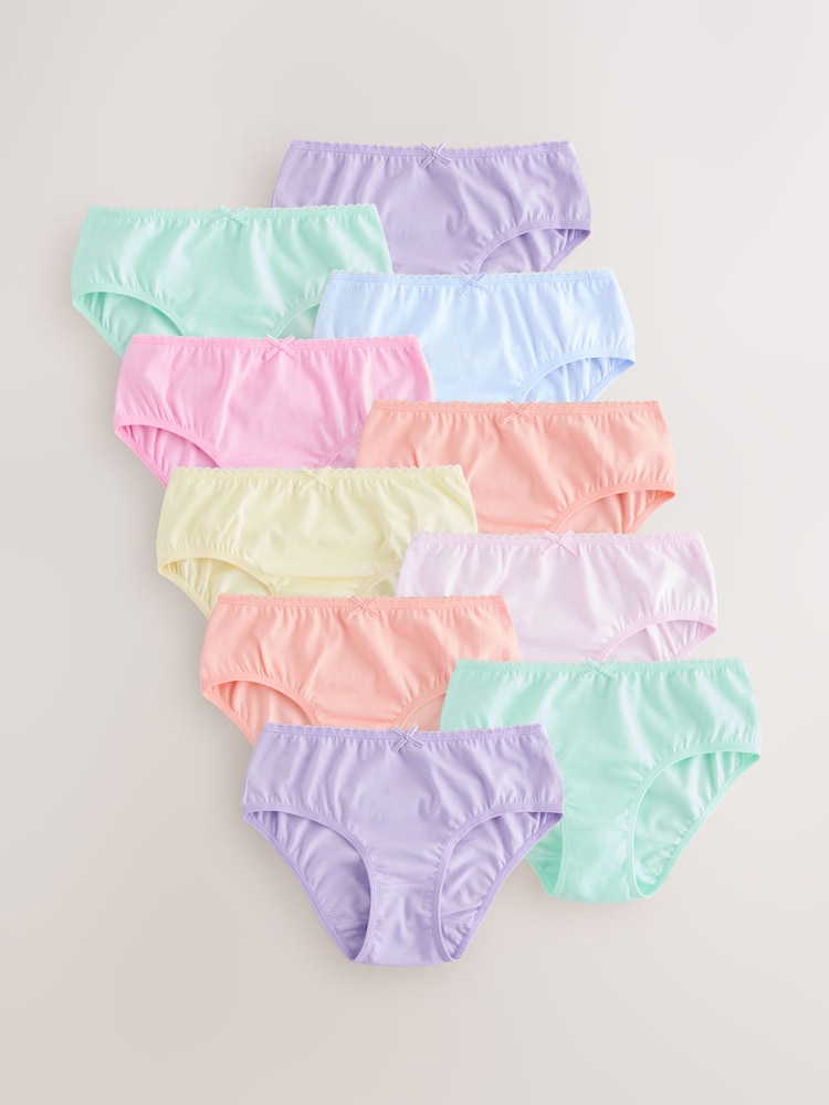 Bright Pink/Orange Briefs 10 Pack (1.5-16yrs) - Image 1 of 13 Bright Pink/Orange Briefs 10 Pack (1.5-16yrs) - Image 1 of 13