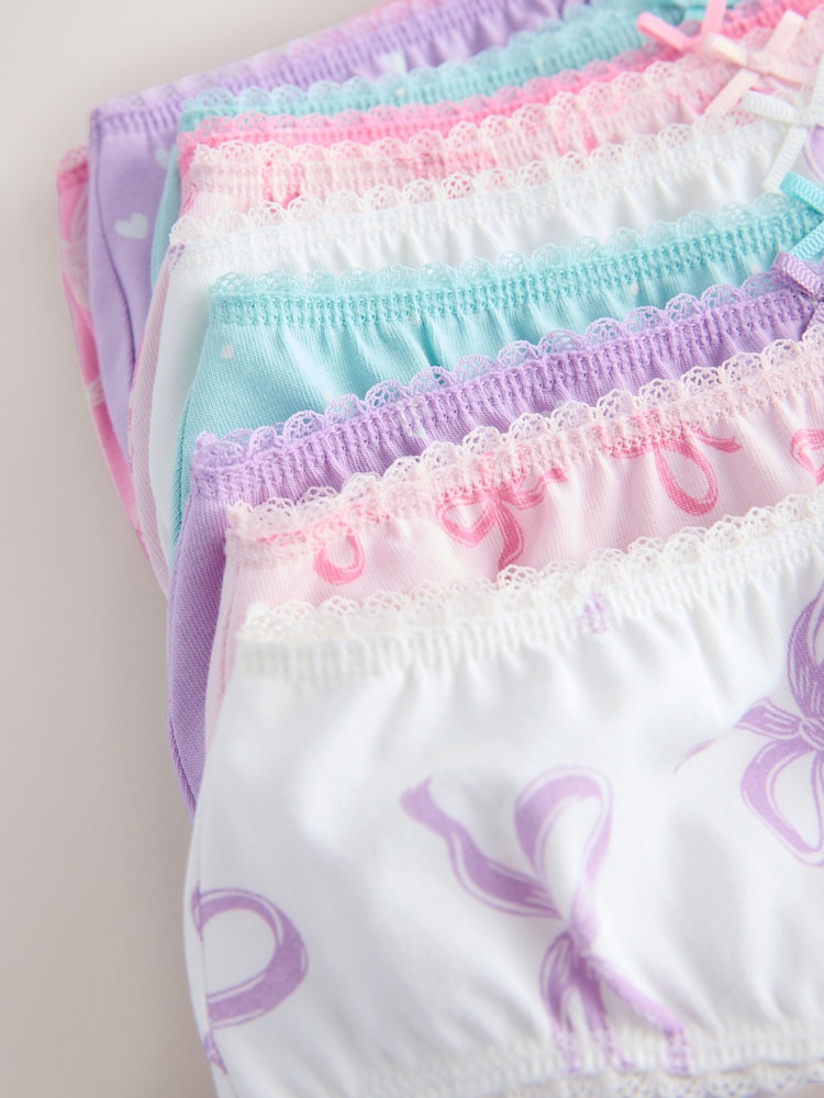 Pink/ Purple Bow - حزمة ملابس داخلية من 10 قطع (1.5-16 سنة) - صورة 14 من 14