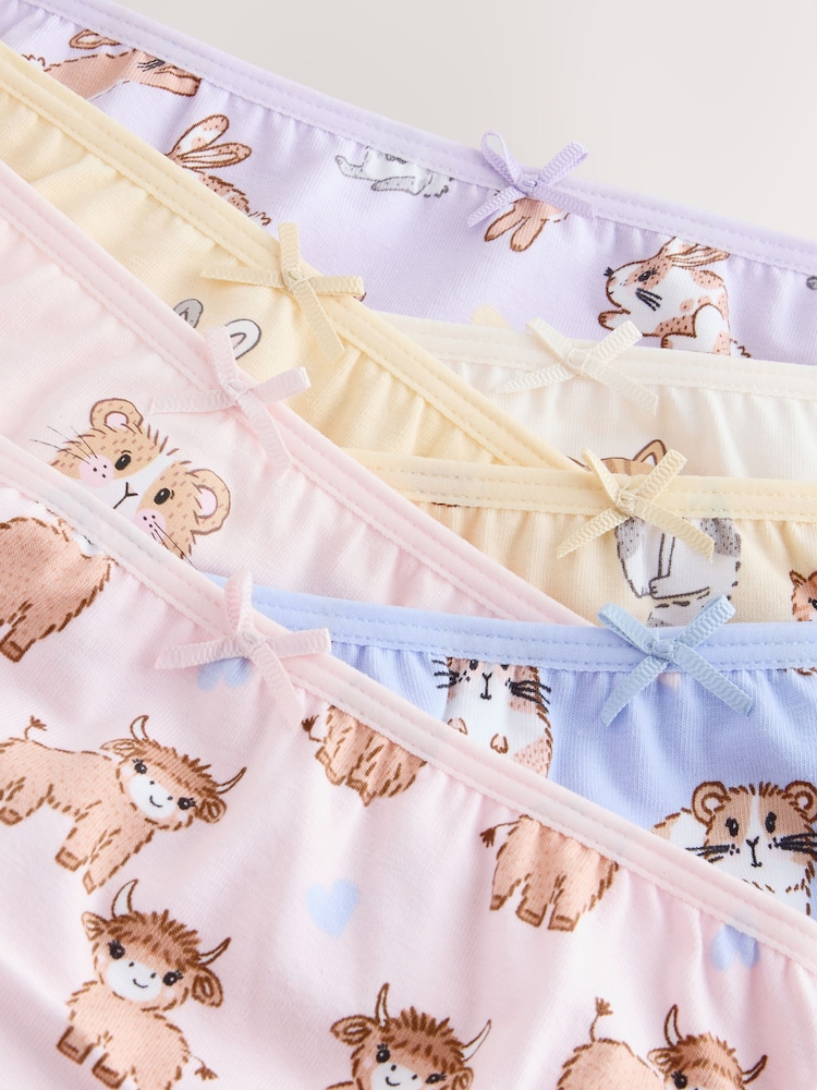 Pink/Yellow Briefs 7 Pack (1.5-14yrs) - Image 11 of 11