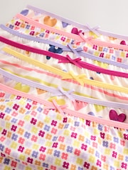 Purple/Pink Pattern Briefs 7 Pack (1.5-14yrs) - Image 11 of 11