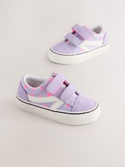 Purple Strawberry Standard Fit (F) Touch Fastening Trainers - Image 1 of 5