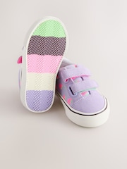 Purple Strawberry Standard Fit (F) Touch Fastening Trainers - Image 3 of 5