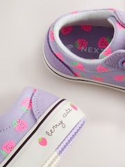 Purple Strawberry Standard Fit (F) Touch Fastening Trainers - Image 5 of 5
