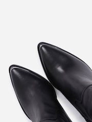 Bronx Black New Americana Leather Stretch Knee High Boots - Image 5 of 5