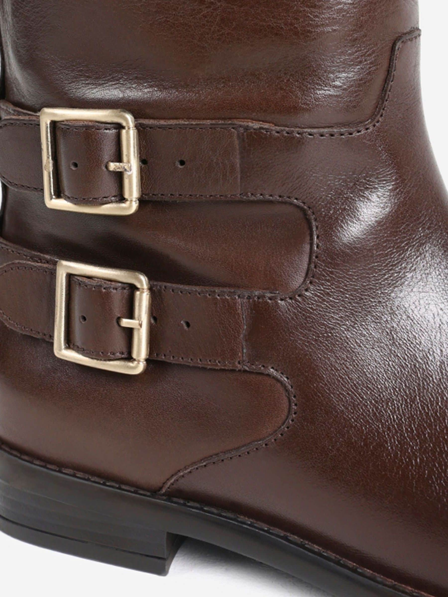 Buy Bronx Brown Felise Leather Knee High Boots from Next USA