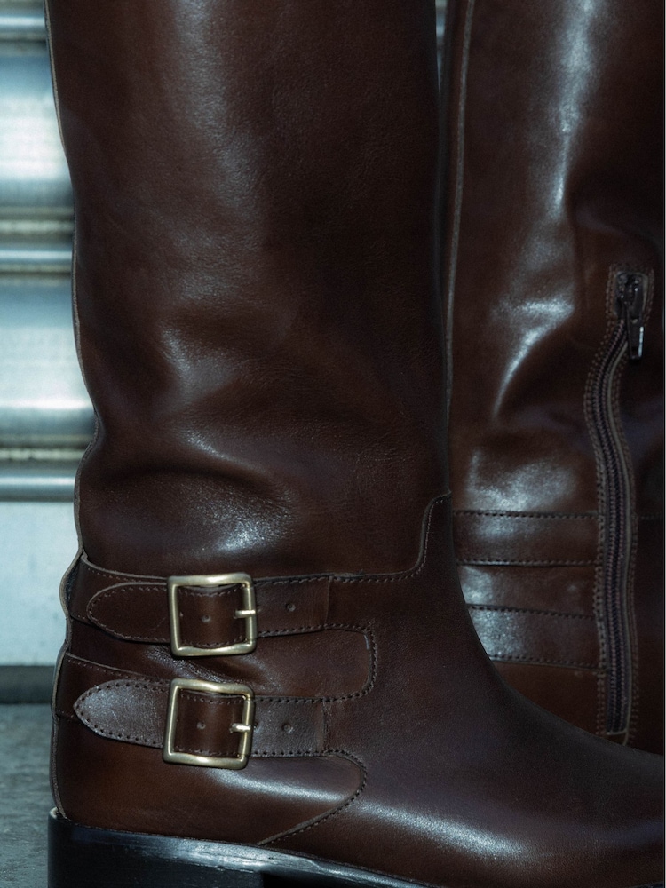 Bronx Felise Leather Knee High Boots - صورة 11 من 11 Bronx Felise Leather Knee High Boots - صورة 11 من 11